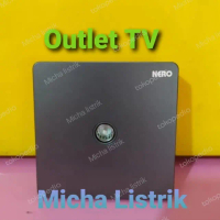 Nero Stop Kontak Outlet TV Casa X2 Grey/ Nero X2TV-GR Outlet TV 1 Gang