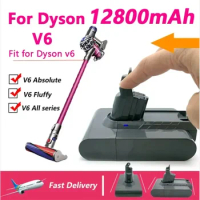 V6 Battery 21.6V 12800 mAh for Dyson V6 Vacuum Cleaner DC58 DC59 DC62 650 770 880 SV03 SV04 SV05 SV06 SV07 SV09