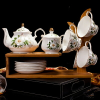 下午茶茶具含茶壺咖啡杯組合-花卉印花英式陶瓷杯具花茶套裝6款69g4【獨家進口】【米蘭精品】