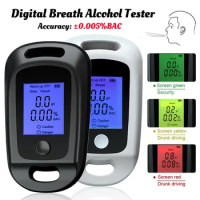 Mini Alcohol Breathalyzer Professional Breath Alcohol Tester LCD Display Portable Alcohol Tester Grade Accuracy for Personal Use