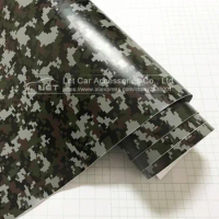 Digital Camo Vinyl Wrap Car Motorcycle Decal Mirror Phone Laptop DIY Styling Camouflage Sticker Film Sheet