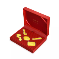 CHOW TAI FOOK Jewellery Chow Tai Fook 999 Pure Gold 5-piece-set Display Ornaments- R28351
