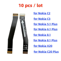 10 Pcs/Lot Motherboard Connector Flex Cable For Nokia C2 C3 5.1 6.1 X5 X6 8.1 X7 X71 X20 C20 Plus Main Board Repair Parts