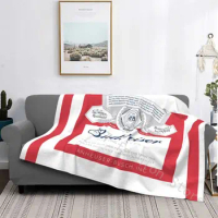 60x80 Inch Budweisers Home Textile Luxury Adult Gift Warm Lightweight Blanket Printed Soft Thermal Blanket Boy Girl Blanket