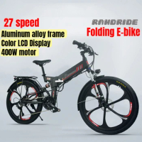 Electric Bike 48V 15AH Lithium Battery Auxiliary Electric Mountain Bike 26 Inch Folding Bicycle