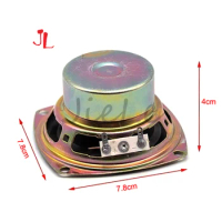 2pcs 3 Inch Square 8 Ohm 5W Speaker 3" Antimagnetism Loudspeaker for Arcade Game Machine Cabinet Parts Coin Operator Accessories