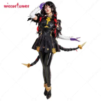 Miccostumes Women's Cosplay Costume Backless Dress with Leggings and Gloves