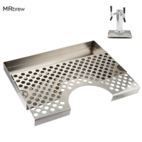 Stainless Steel Beer Drip Tray,Wrap Around Drip Tray ,Beer Tower Drip Pan For Beer Tower Home Bar Mini Fridge,Without Drain Hole