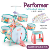 Direct Simulation Jazz Drums Children Drums Percussion Instruments Sheet Music Combination Toy Drums