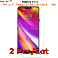 2 Pcs/Lot For LG G7 ThinQ / G7 Fit / G7 One 6.1" Tempered Glass Screen Protector Explosion-proof Protective Film Toughened Guard