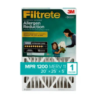 Filtrete 20x25x5 Air, MPR 1200 MERV 11, Allergen Reduction Deep Pleat, 1