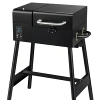 Wood Pellet Grill Smoker Hopper Assembly Electric Customized PID Controller Portable Table Grills Pellet Burner