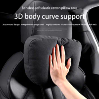 Quality Car Headrest Universal Adjustable Car Pillow Neck Rest Cushion Memory Foam Breathable Head Support Neck Rest Protector