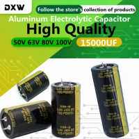 2PCS/Lot 15000UF Aluminum Electrolytic Capacitor 50V 63V 80V 100V High Frequency Low ESR Aluminum Capacitor