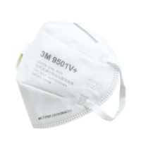 原廠3M9501V+口罩 3M防塵口罩 帶呼吸閥 N95級 立體口罩 防飛沫 拋棄式口罩/25入組(MIT-3M9501V+工仔人)