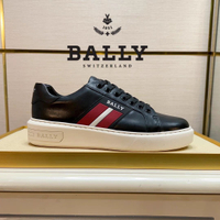 รองเท้าผู้ชาย BALLY ยุโรป แฟชั่น รองเท้าผ้าใบลำลองที่เข้ากันได้ทุกชุด รองเท้าผ้าใบธุรกิจสำหรับผู้ชาย