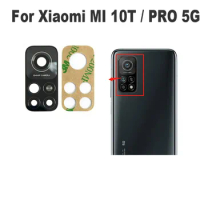 For Xiaomi Mi 10T Pro 5G Back Rear Camera Glass Lens Cover With Glue Sticker Adhesive MI10T