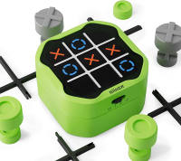 GiiKER Tic Tac Toe Bolt Game Original 3-in-1 Handheld Puzzle Game Portable Travel Games for Car Ride
