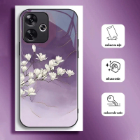 Ốp Lưng cho XIAOMI REDMI TURBO 3/ POCO F6  Mặt kính cường lực, cao cấp HOẠ TIẾT CẨM THẠCH