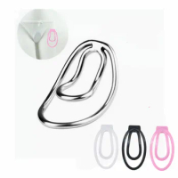 Stainless steel/Resin The Fufu Male Metal Chastity Training Clip Lock Cage