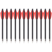12Pcs/lot Crossbow Bolt Arrow 6.3" Suitable for 50-80lbs Pistol Crossbow Outdoor Archery Hunting Shotting