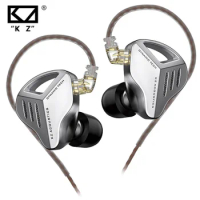 KZ ZVX Wired Earphones HiFi Bass Metal Headphones In Ear Monitor Sport Earbuds Noise Cancelling Gaming Headset PK PR1 ZS10 Pro X