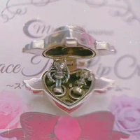 925 Sterling Silver Anime Sailor Moon Cosmic Heart Compact Polly Pocket Charm Bead With 2 Dolls For Pandora Bracelet Collection
