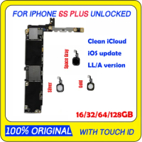 100% Original Unlocked For Iphone 6S Plus Motherboard Clean iCloud for iphone 6S Plus Mainboard With IOS 16GB/64GB/128GB