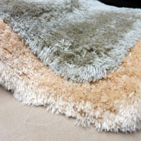 【山德力】艾絲長毛地毯系列-灰/米 60x120cm(多款可選 溫暖)