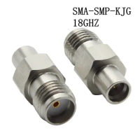 5pcs SMA-K to SMP-J adapter 18GHZ stainless steel SMA to smp-kj high-frequency SMA to GPO interface