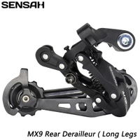 Sensah Mx9 1x9 tốc độ derailleurs kích hoạt groupset 9 s 9v phải shifter đòn bẩy phía sau derailleur