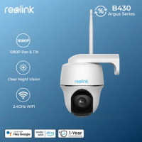 Refurbished Reolink Argus 2MP Battery WiFi Security Camera Outdoor Solar Powered IP Cam 2K Wireless PT CCTV Surveillance Cameras