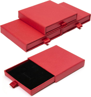 Jewelry Gift 3.53.5x0.7Inch Cardboard Jewelry Organizer Fancy Necklace Bracelet Earring Drawer Kraft