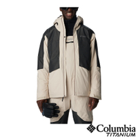Columbia 哥倫比亞 男款-鈦 Highland Summit 防水金鋁點極暖連帽外套-卡其 UWE88530KI/HF
