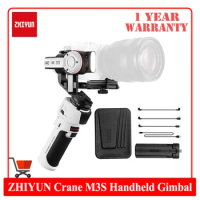 ZHIYUN Crane M3S Crane M3 S 3-axis Camera Handheld Gimbal Stabilizer with Fill Light Quick Release for Mirrorless Cameras Phone