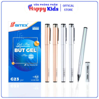 Combo 3 Cây Bút gel thân nhũ mực xanh G23 Hiệu Bitex Thiết Kế Sang Trọng, Viết Êm, Mực Khô Nhanh - V