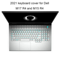 New Keyboard Covers M15 for Dell Alienware M17 R4 17.3 and M15 R4 15.6 2021 TPU clear gaming laptop keyboards protector cover