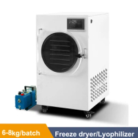 110V/220V Household 6kg-8kg Fruit Food Mini Vacuum Dried Home freeze dryer machine Lyophilizer With Vacuum Pump Machine -50℃