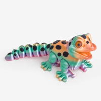 3D printed gecko craft ornament gift decoration creative figurine animal toy with movable joints