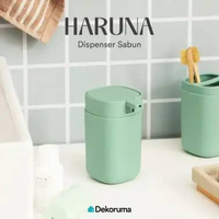 Dekoruma HARUNA Dispenser Sabun 410ml / Botol Sabun Cair Pump - Sage