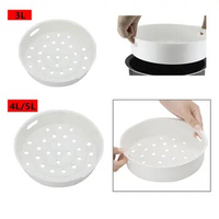 Kitchen Cookware Steam High Quality Food Grade Safe Plastic Steamer Basket for Supor Midea Rice Cooker Tool Lekue Microondas