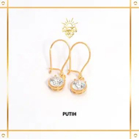 ANTING EMAS KAIT PERMATA EMAS ASLI KADAR 8K (375) KODE ATKMN 347 SUNNIES GALLERY PUTIH