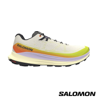 官方直營 Salomon 女 ULTRA GLIDE 2 野跑鞋 香草白/硫淡黃/紫