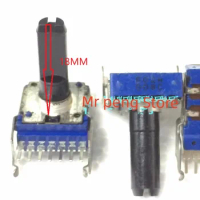 2pcs for ALPS Alpine type RK14 potentiometer, A5K axis long, 18mm long bracket, a row of seven feet
