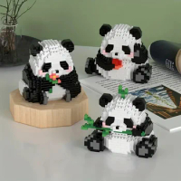 Panda Building Blocks Toys- 2-in-1 Play Set for Kids - Perfect Holiday, Birthday, Christmas, or Halloween Gift