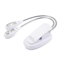 Flexible LED Music Stand Light, USB/Battery Operated Book Light Eye-Cared Clip on Light, Perfect for Reader, Music Stand