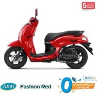 All New Honda SCOOPY FASHION & SPORTY CBS ISS Sepeda Motor Fashion Red Yogyakarta