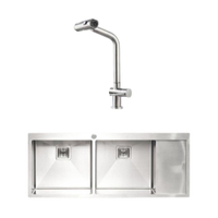 ซิงค์ 2 หลุม TEKA TQB R10 2B1D L + TAP TW SS