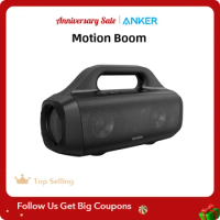 Anker Soundcore Motion Boom Outdoor bluetooth Speaker with Titanium Drivers, BassUp Technology, IPX7 Waterproof, 24H Playtime