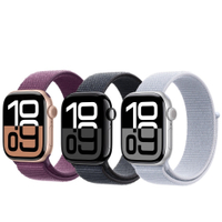 Apple Watch Series 10 (S10) GPS 42mm 鋁金屬錶殼配織紋運動型錶環